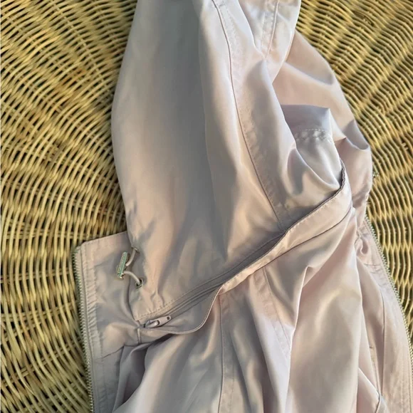 Women's Michael Kors Light Pink Hooded Rain Jacket Sz S - Picture 8 of 15